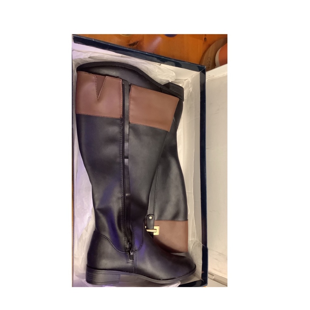 Karen Scott Women’s size 8 black / cog wide calf DELIEE